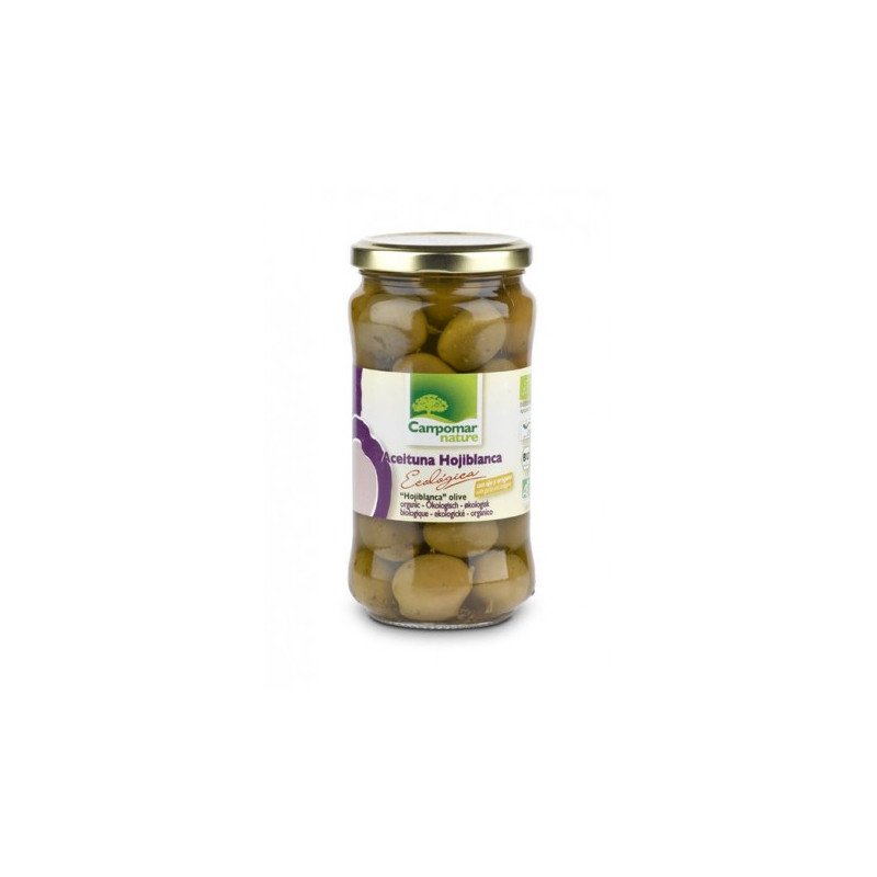 Aceituna Hojiblanca con Ajo y Orégano 350 Gr (Campomar-Nature)
