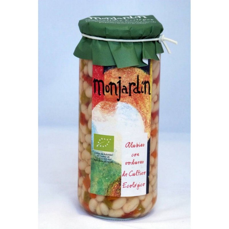 Alubias Blancas con Verduras 660 Gr (Monjardin Organic)