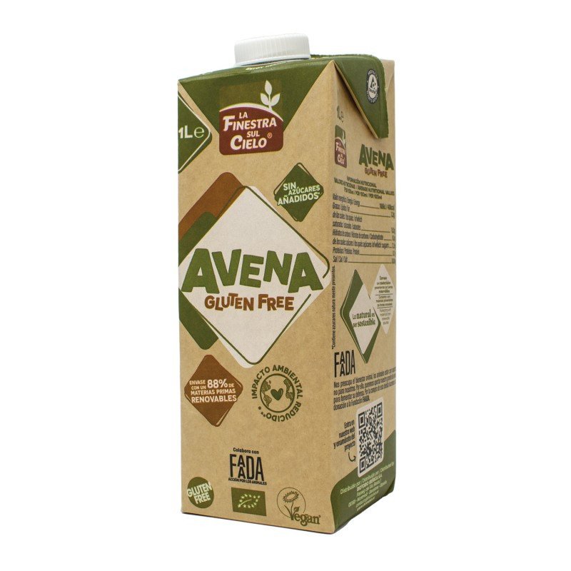 Bebida de Avena Sin Gluten 1 L (La Finestra Sul Cielo)