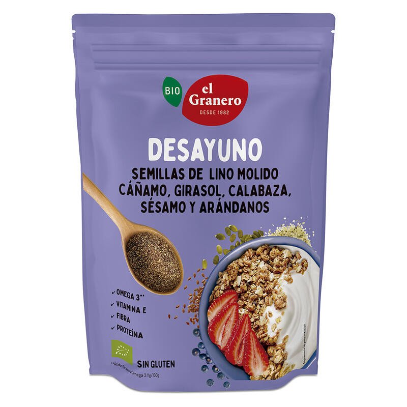 Desayuno 5 Semillas y Arándanos 300 Gr (Vitaseeds)