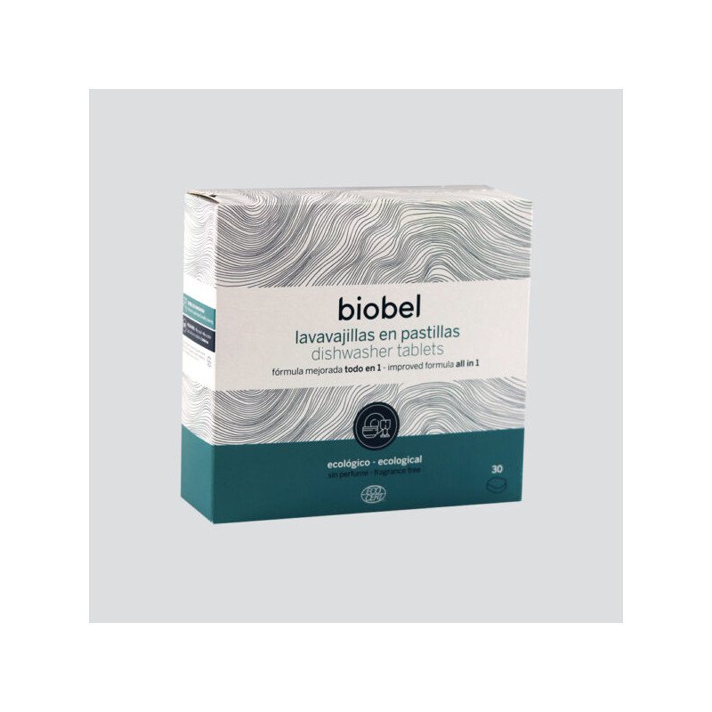 Lavavajillas en Pastilla, 30 Tabletas (Biobel)
