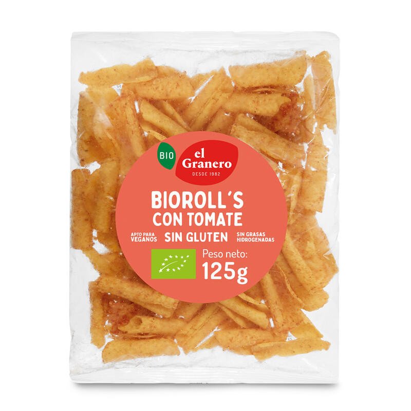 Nachos Bioroll´s con Tomate 125 Gr (El Granero)