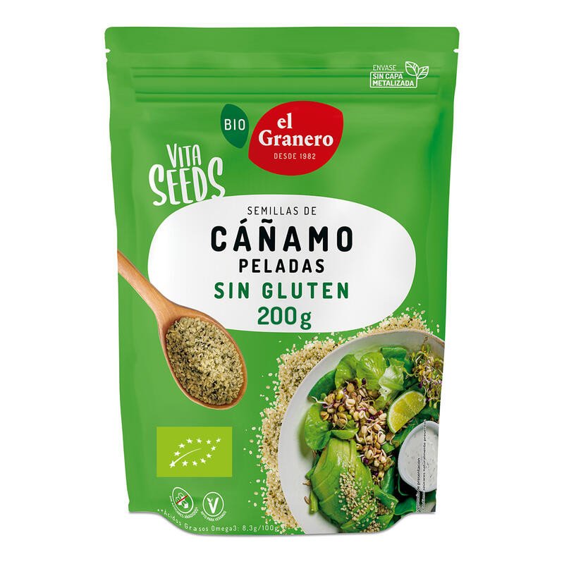 Semillas de Cañamo Peladas 200 Gr (Vitaseeds)