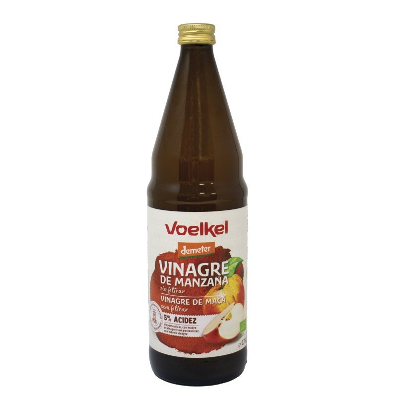 Vinagre de Manzana Sin Filtrar 750 Ml (Voelkel)