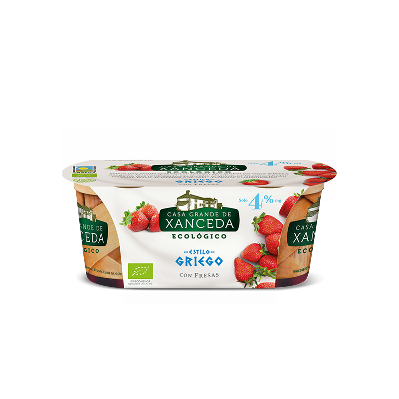 Yogur Griego con Fresas 2 x 125 Gr (Casa Grande de Xanceda)